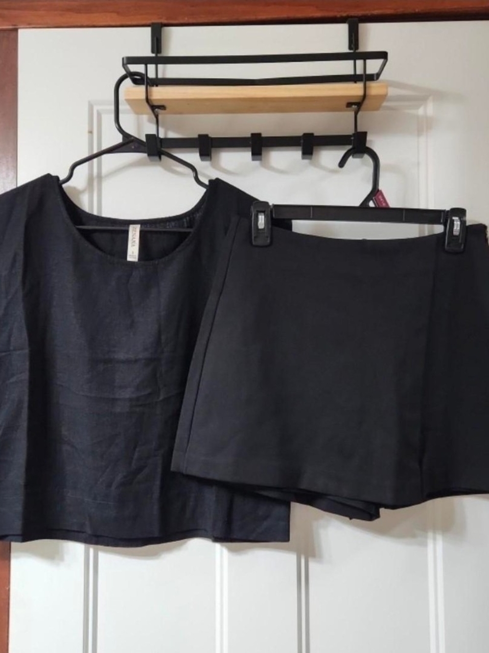 Zenana Black Skort & Top Set - S/M